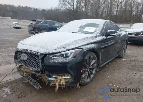 2018 Infiniti Q60 3.0T Red Sport 400 из США, поврежденный, VIN JN1FV7EL9JM630359